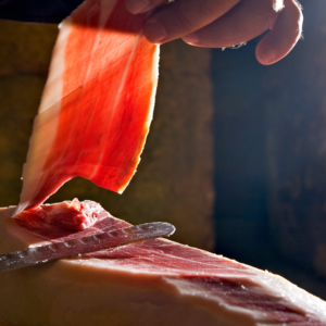 Paleta ibérica cortada a mano