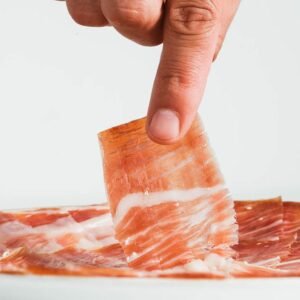 Jamón ibérico cortado a mano